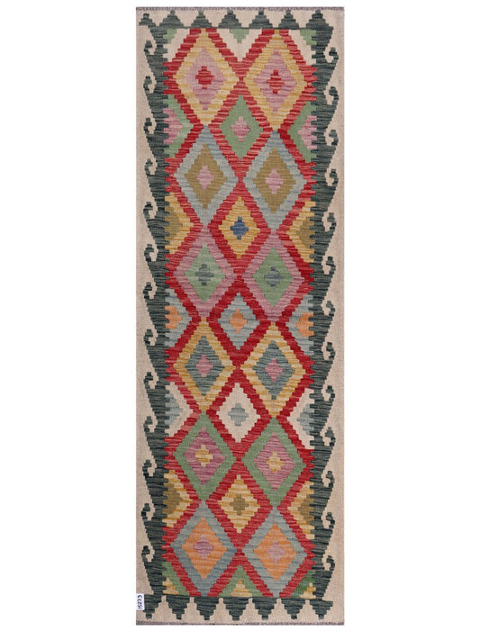 Maimana Afghanistan Kilim Runner - 241 x 83 cm