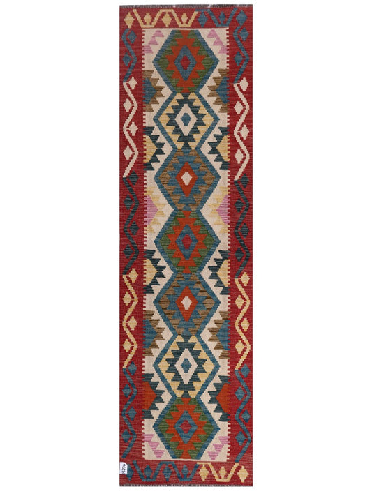 Maimana Afghanistan Kilim Runner - 247 x 70 cm