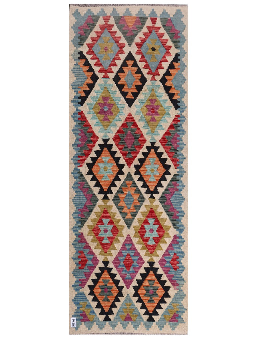 Maimana Afghanistan Kilim Rug - 245 x 90 cm