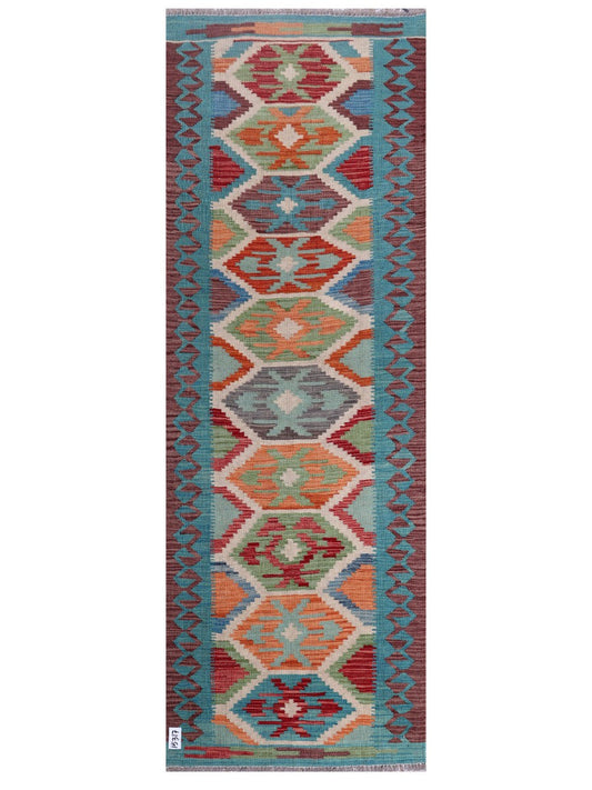 Maimana Afghanistan Kilim Rug - 232 x81 cm