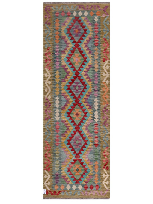 Maimana Afghanistan Kilim Rug - 250 x86 cm