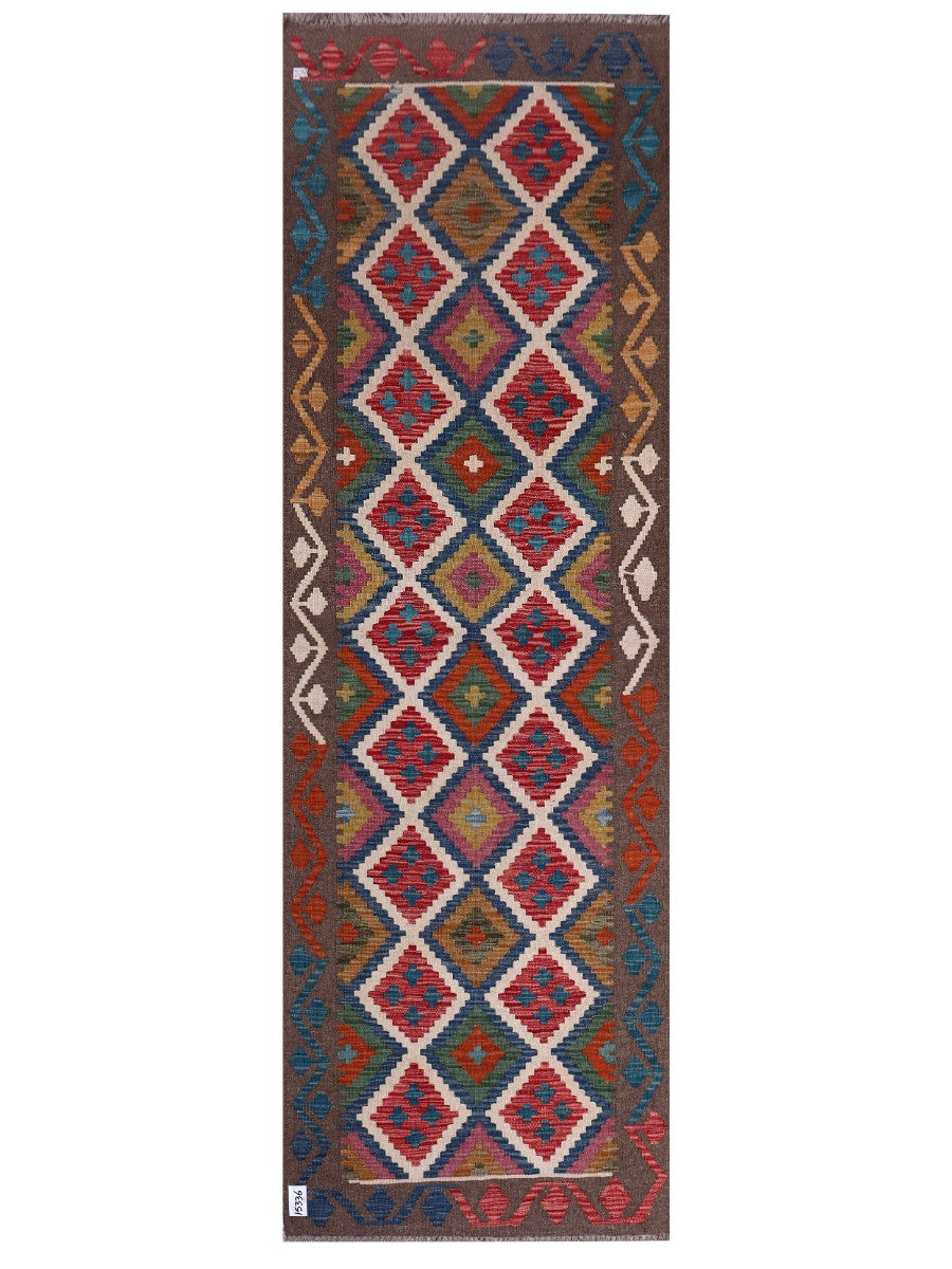 Maimana Afghanistan Kilim Rug - 249 x80 cm