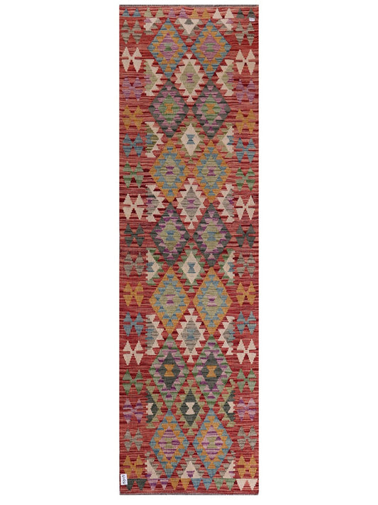 Maimana Afghanistan Kilim Runner - 296 x 86 cm