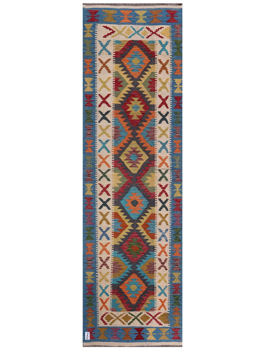 Maimana Afghanistan Kilim Runner - 291 x 86 cm