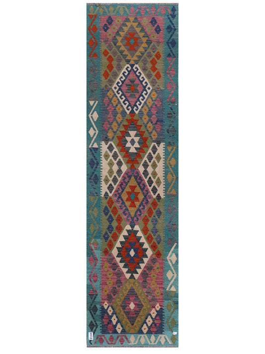 Maimana Afghanistan Kilim Runner - 297 x 81 cm