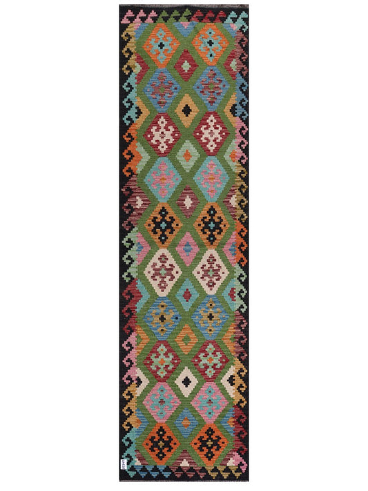 Maimana Afghanistan Kilim Runner - 303 x 84 cm