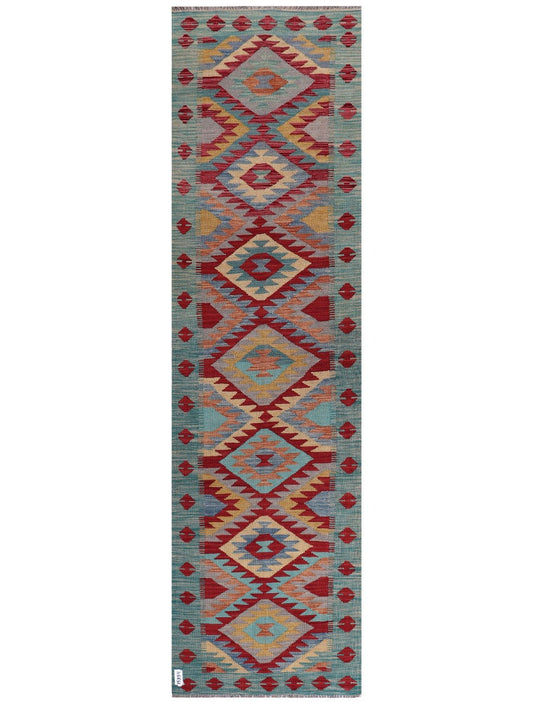 Maimana Afghanistan Kilim Runner - 293 x 82 cm