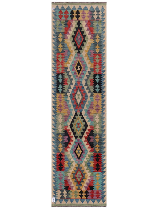 Maimana Afghanistan Kilim Runner - 285 x 78 cm