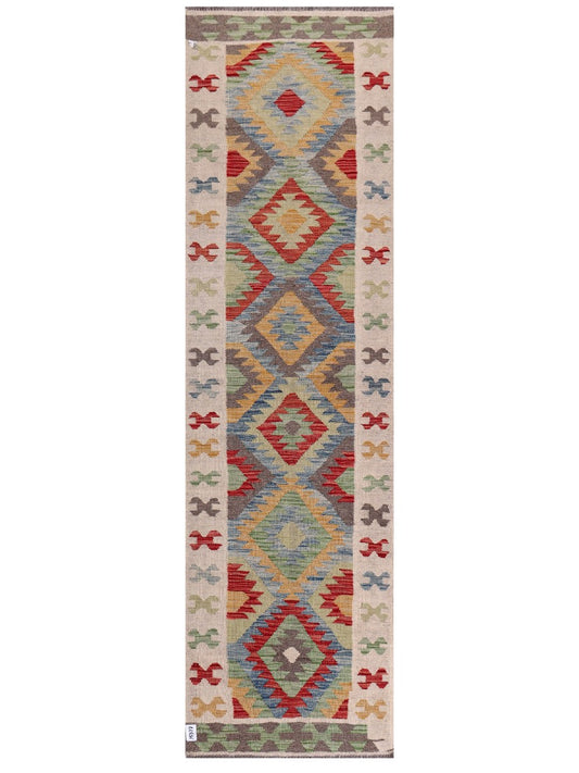 Maimana Afghanistan Kilim Runner - 279 x 79 cm