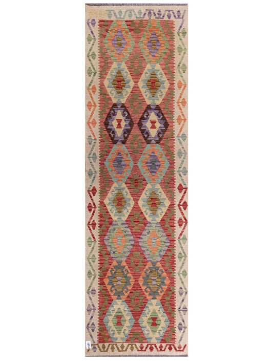 Maimana Afghanistan Kilim Runner - 293 x 87 cm