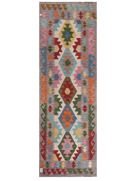 Maimana Afghanistan Kilim Runner - 260 x 87 cm