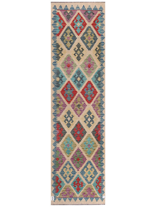Maimana Afghanistan Kilim Runner - 293 x 80 cm