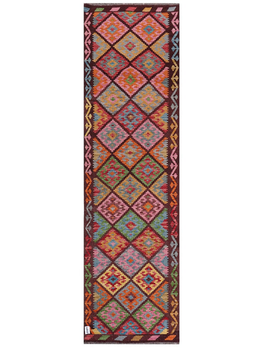 Maimana Afghanistan Kilim Runner - 297 x 85 cm