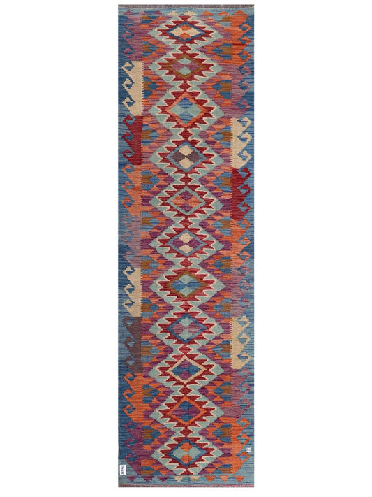 Maimana Afghanistan Kilim Runner - 299 x 86 cm