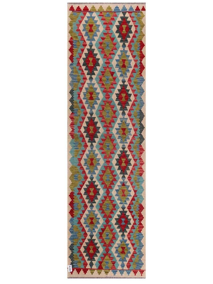 Maimana Afghanistan Kilim Runner - 283 x 83 cm