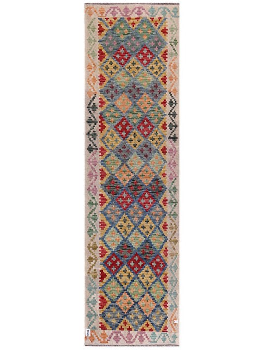 Maimana Afghanistan Kilim Runner - 287 x 81 cm