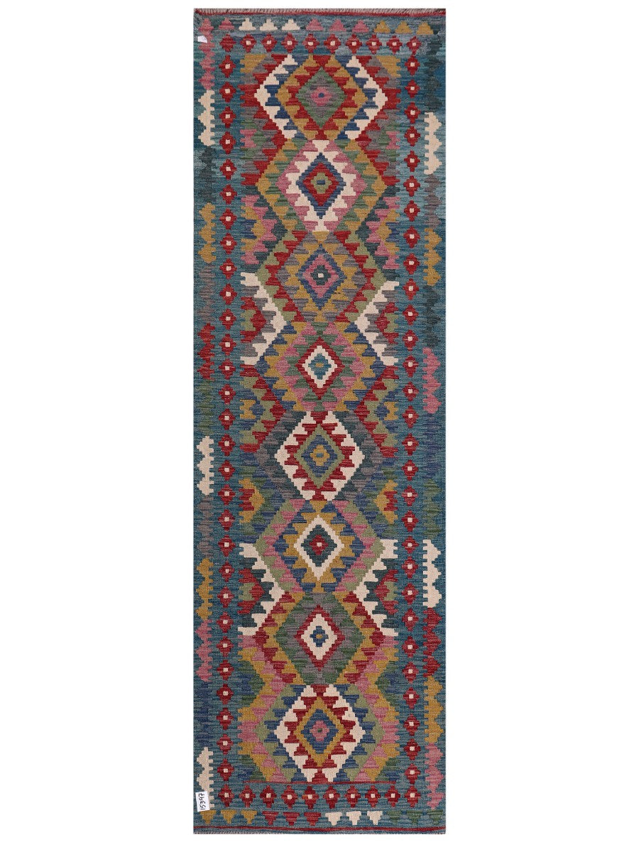 Maimana Afghanistan Kilim Runner - 289 x 90 cm