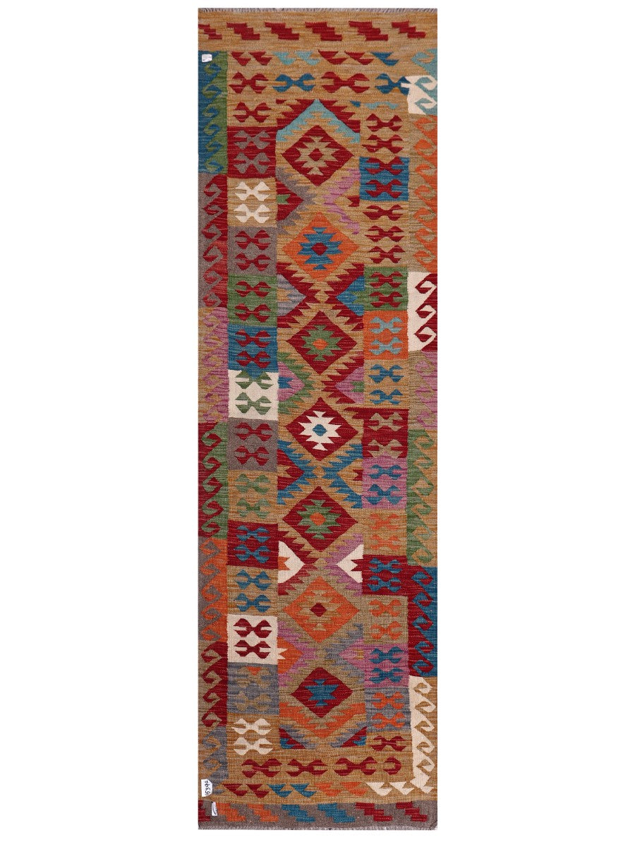Maimana Afghanistan Kilim Runner - 297 x 88 cm