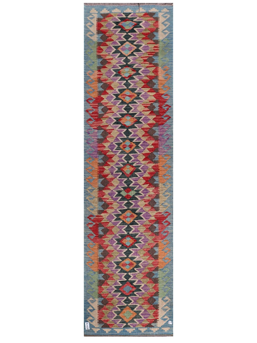 Maimana Afghanistan Kilim Runner - 297 x 81 cm