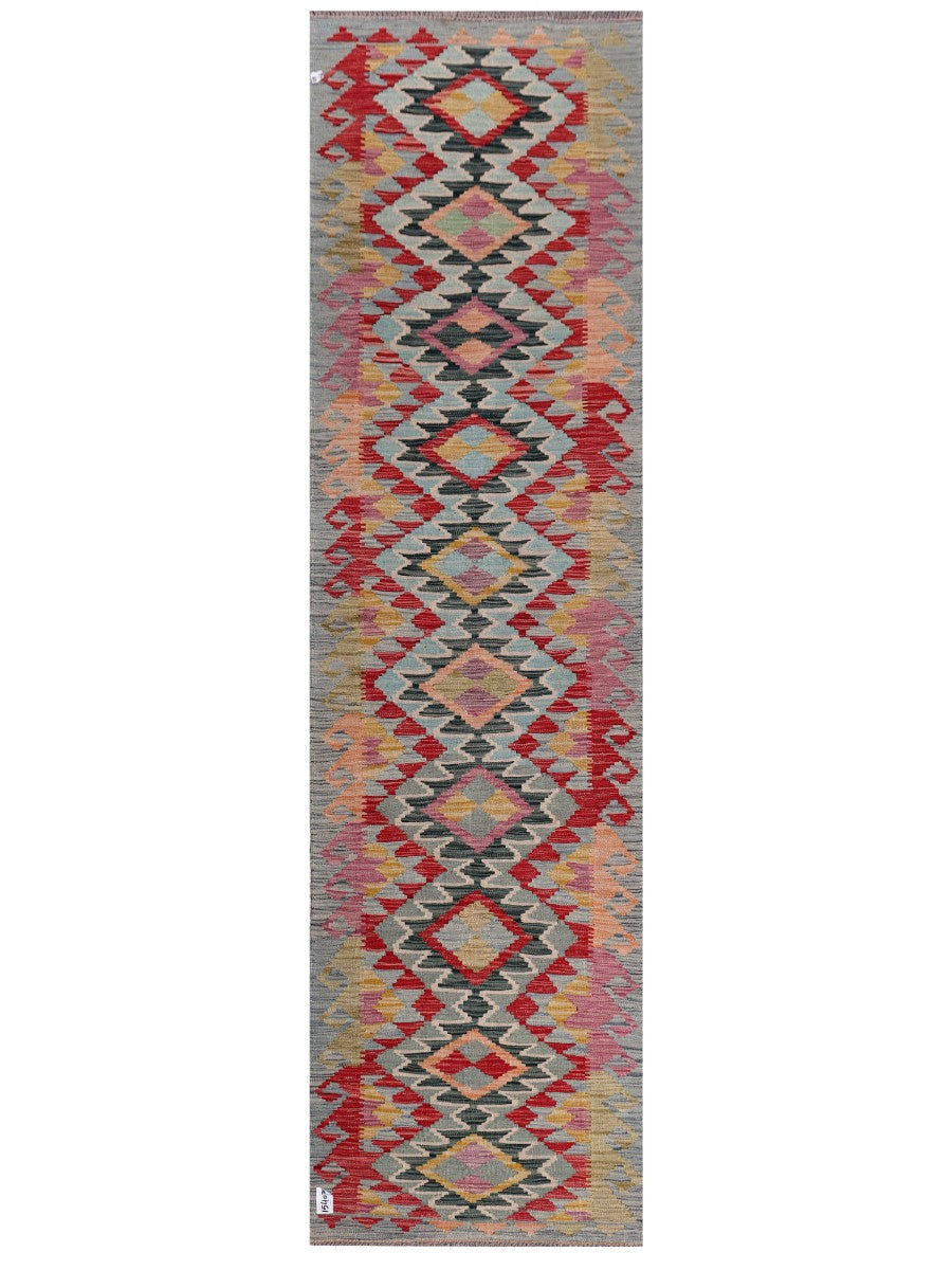 Maimana Afghanistan Kilim Runner - 299 x 82 cm