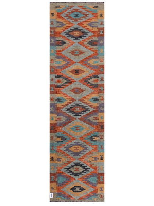 Maimana Afghanistan Kilim Runner - 290 x 81 cm