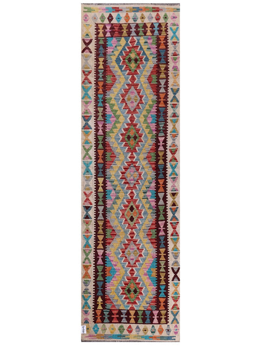 Maimana Afghanistan Kilim Runner - 285 x 85 cm