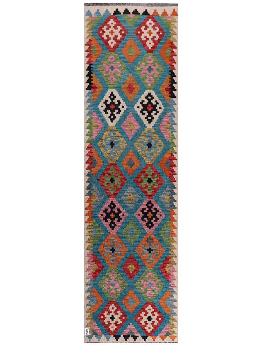 Maimana Afghanistan Kilim Runner - 298 x 84 cm