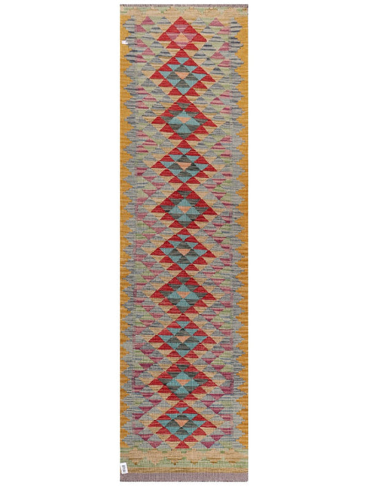 Maimana Afghanistan Kilim Runner - 293 x 80 cm