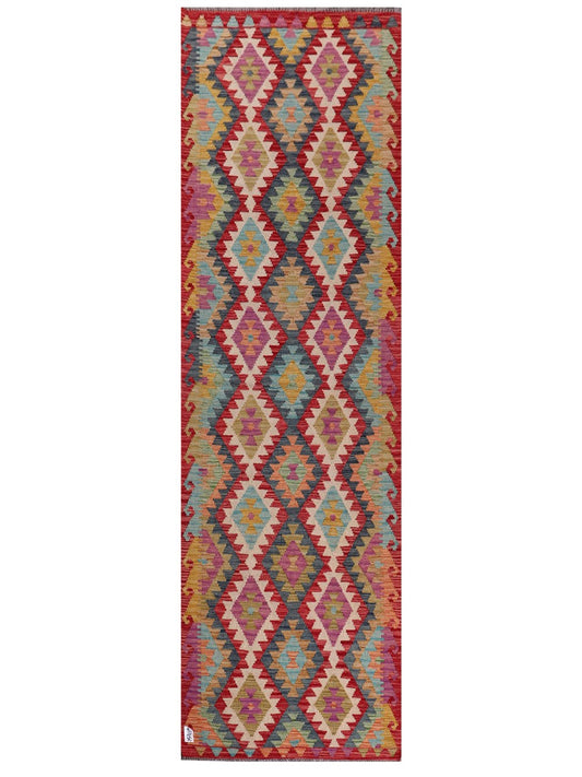 Maimana Afghanistan Kilim Runner - 299 x 89 cm