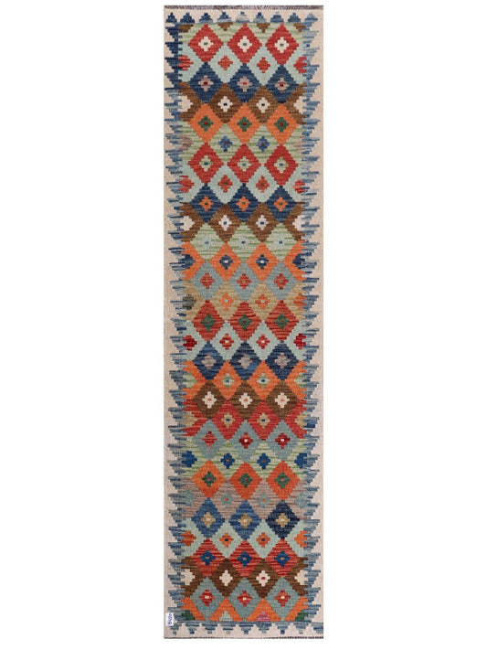 Maimana Afghanistan Kilim Runner - 303 x 78 cm