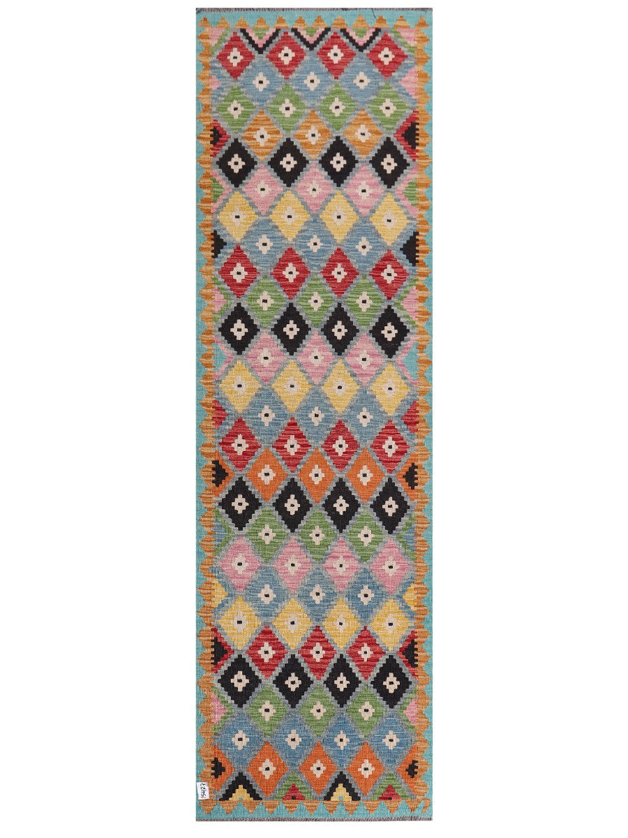 Maimana Afghanistan Kilim Runner - 298 x 88 cm