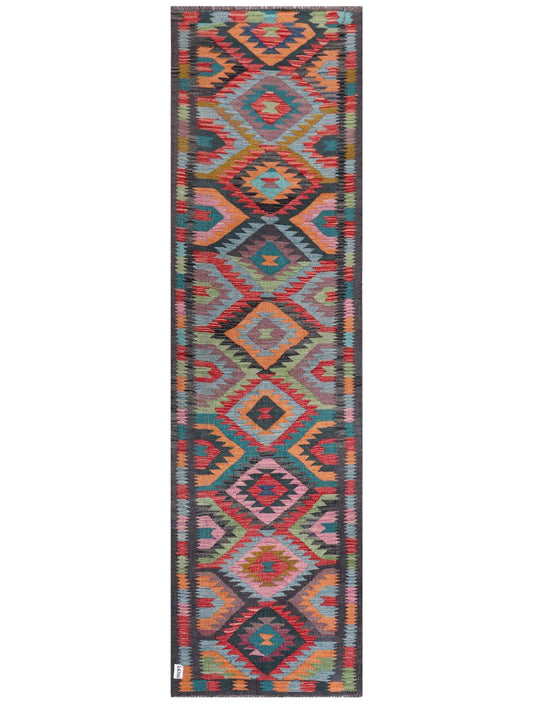 Maimana Afghanistan Kilim Runner - 297 x 84 cm