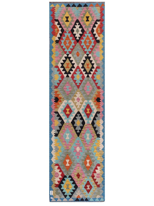 Maimana Afghanistan Kilim Runner - 300 x 85 cm