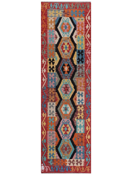 Maimana Afghanistan Kilim Runner - 295 x 88 cm