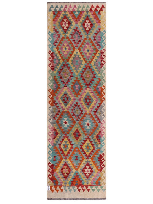 Maimana Afghanistan Kilim Runner - 285 x 87 cm