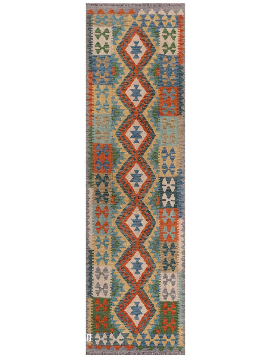 Maimana Afghanistan Kilim Runner - 301 x 87 cm