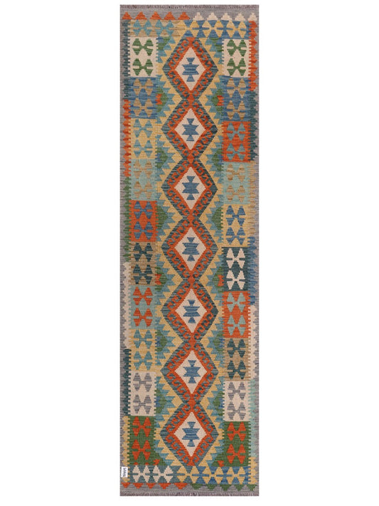 Maimana Afghanistan Kilim Runner - 301 x 87 cm