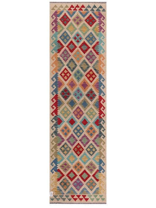Maimana Afghanistan Kilim Runner - 293 x 84 cm