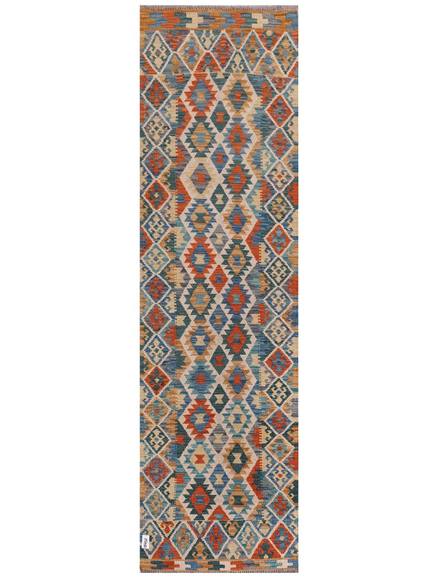 Maimana Afghanistan Kilim Runner - 299 x 85 cm
