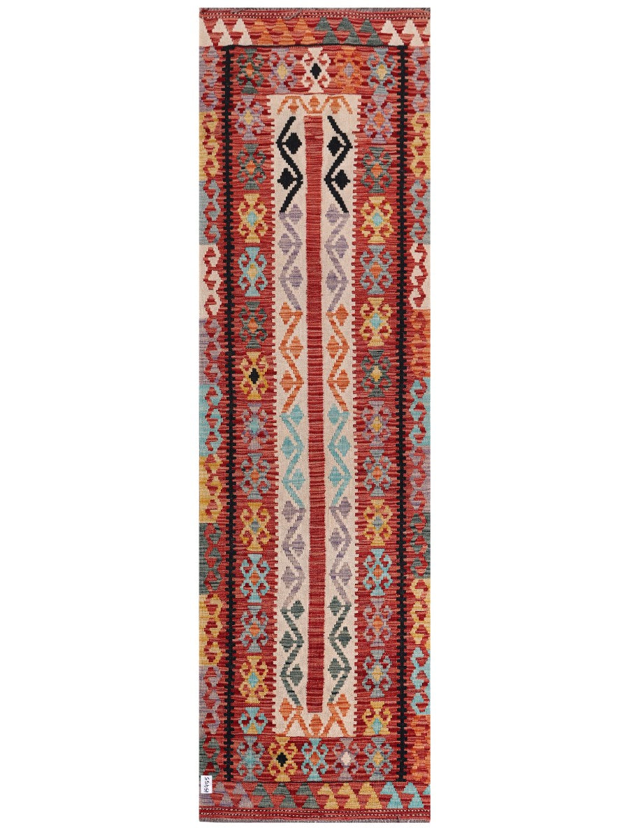 Maimana Afghanistan Kilim Runner - 294 x 85 cm