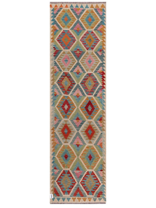 Maimana Afghanistan Kilim Runner - 289 x 82 cm