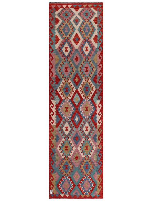 Maimana Afghanistan Kilim Runner - 293 x 82 cm