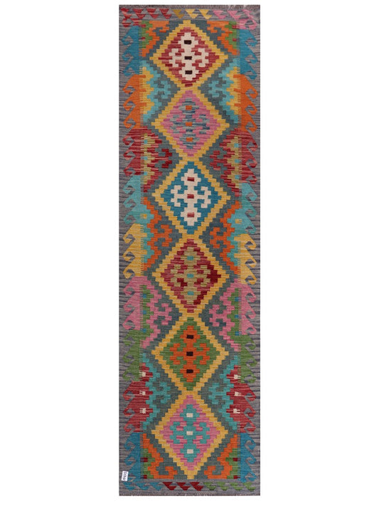 Maimana Afghanistan Kilim Runner - 297 x 87 cm