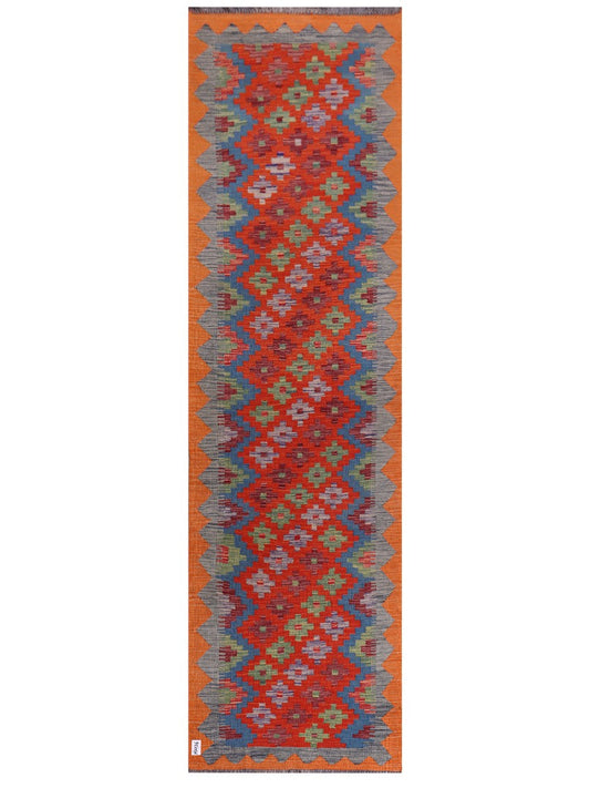 Maimana Afghanistan Kilim Runner - 299 x 85 cm