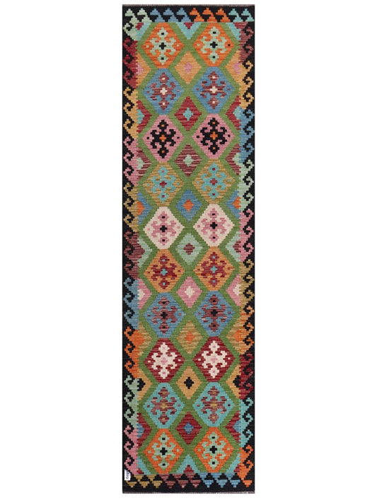 Maimana Afghanistan Kilim Runner - 301 x 83 cm