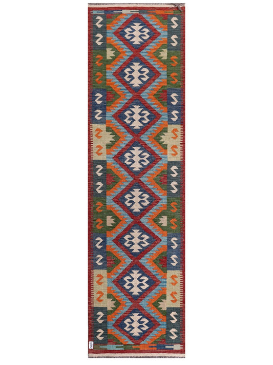 Maimana Afghanistan Kilim Runner - 300 x 84 cm