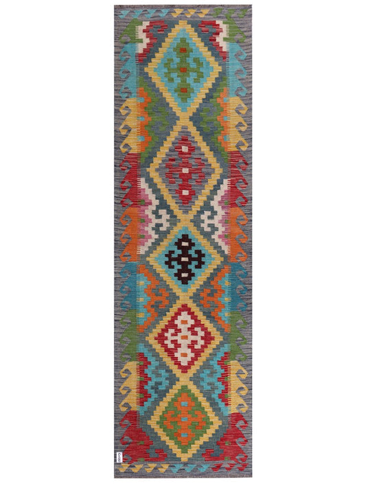 Maimana Afghanistan Kilim Runner - 293 x 87 cm