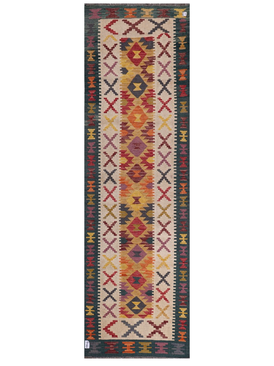 Maimana Afghanistan Kilim Runner - 294 x 89 cm