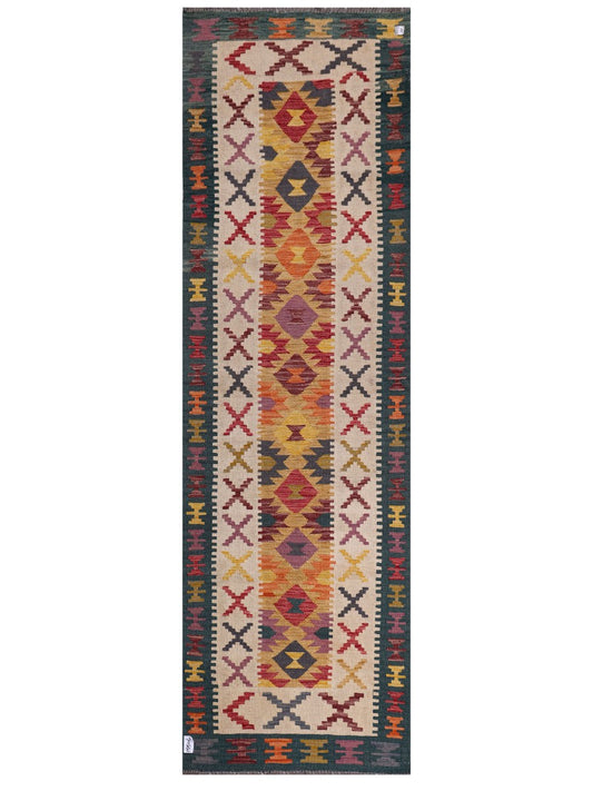 Maimana Afghanistan Kilim Runner - 294 x 89 cm