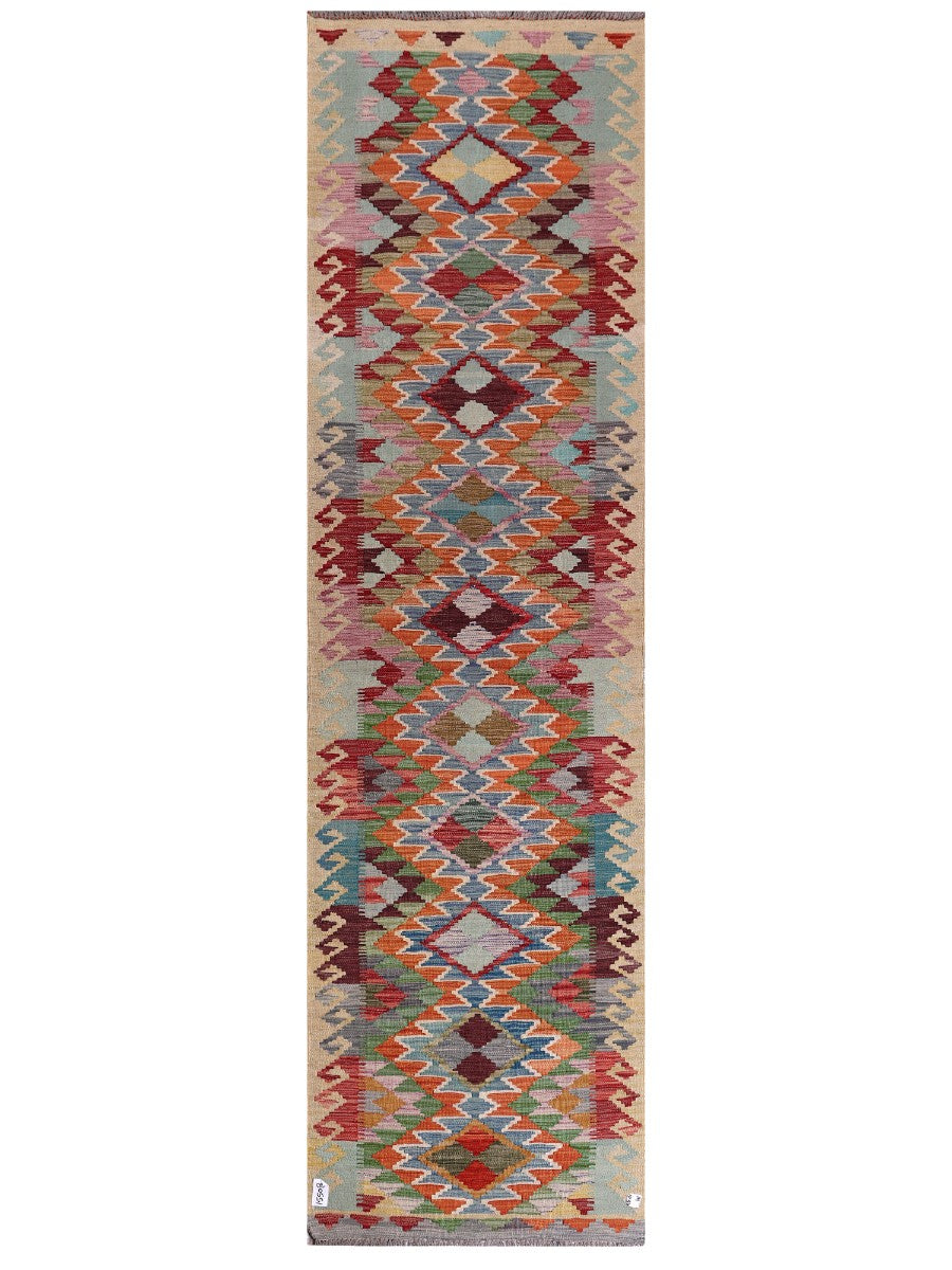 Maimana Afghanistan Kilim Runner - 294 x 82 cm